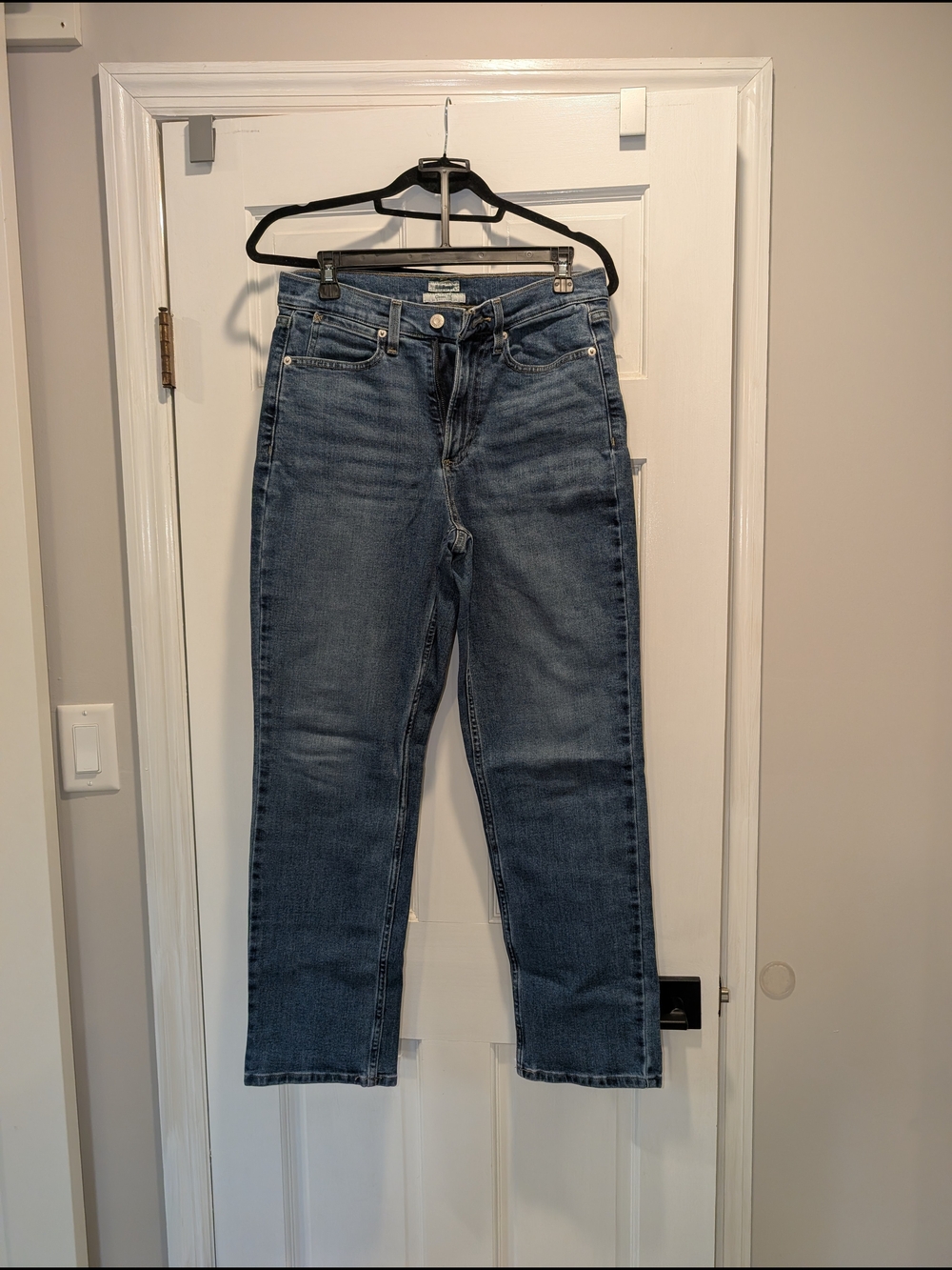 LL Bean Classic Straight-Leg Blue Jeans